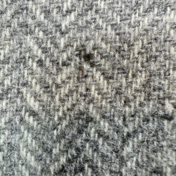 VTG IMPERIAL by HAGGAR 100% Wool Sports Coat Gray Herringbone Suit Coat Mens 40R - Picture 16 of 16